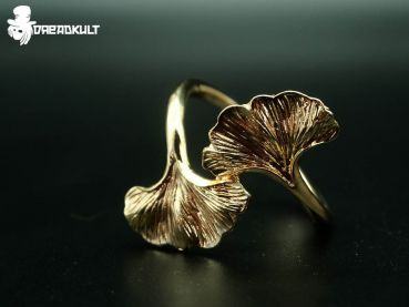 Ginko Gold haarklammer, dreads, dreadfarm, dreadkult, kupfer, kupferschmuck, hippie, hippieschmuck, gypsy, gypsyschmuck, goa, goaschmuck, elfen, elfenschmuck